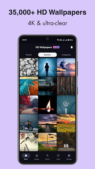 Wallpapers 4K & Live Changer screenshot 1